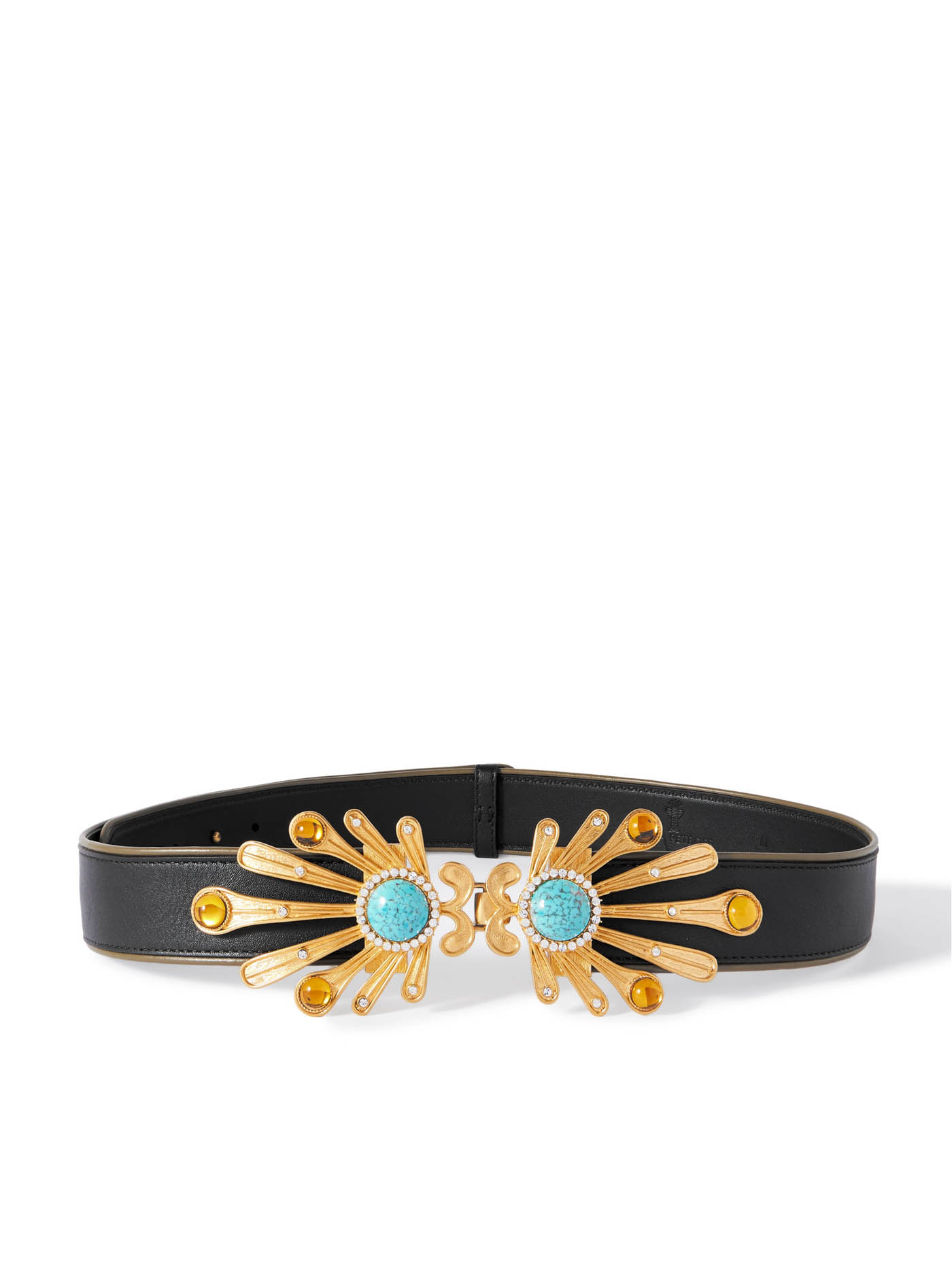 40 Sonia Petroff, Kiss Fish Embellished Leather Belt, Net A Porter.com
