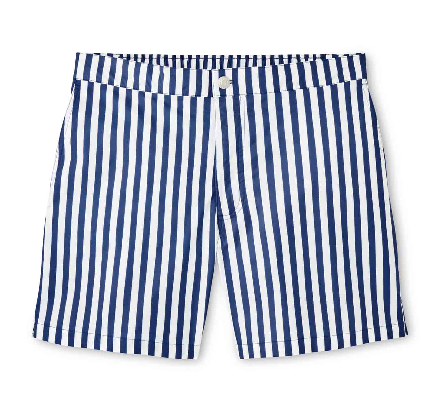 44 Peter Millar Awning Stripe Swim Trunk