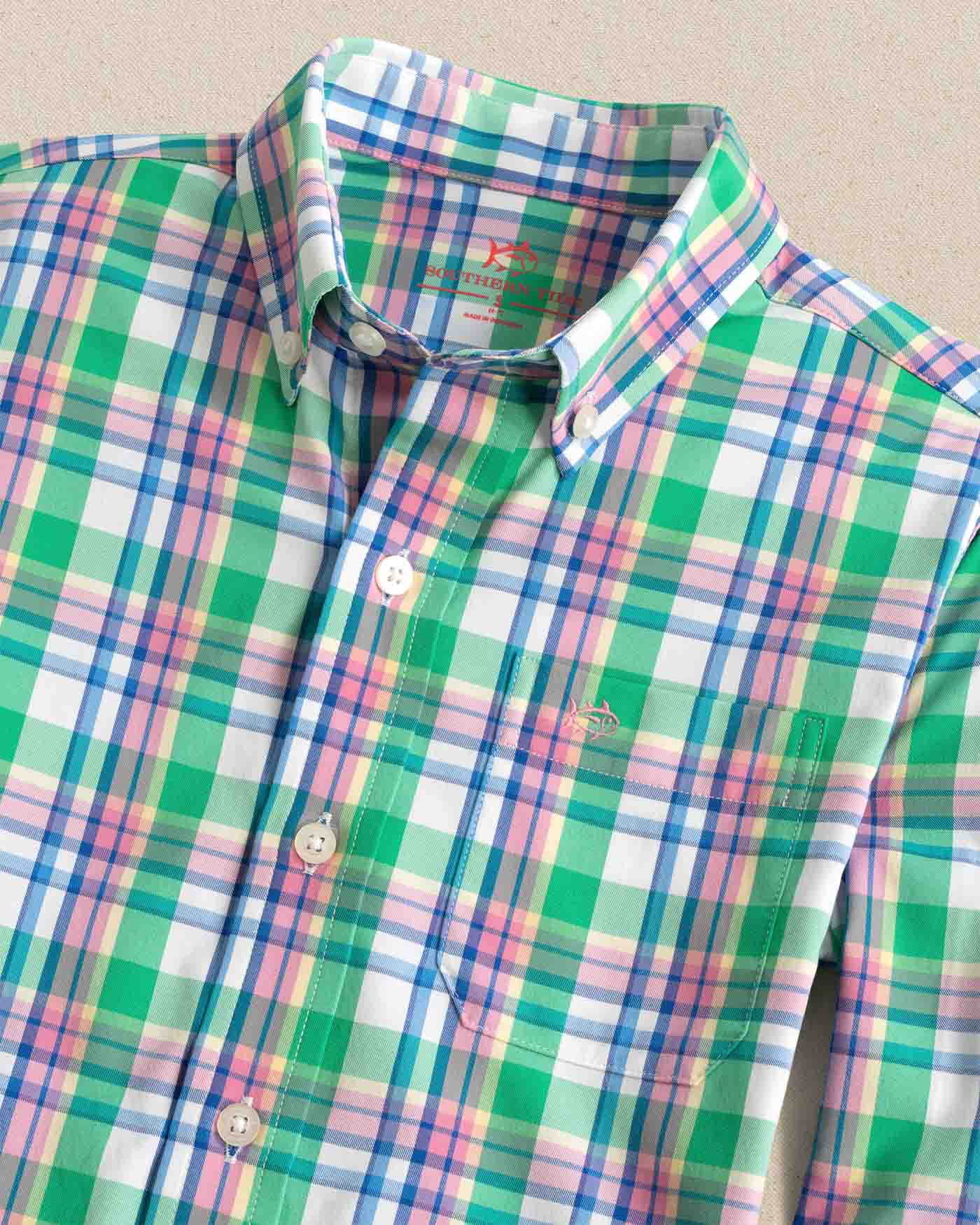 Southern Tide Youth Boys Intercosatal Gaspee Sport Shirt