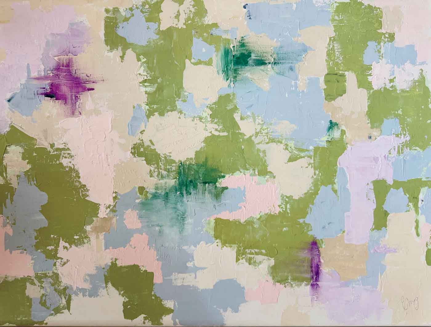 49 Sr2025 05 021 Printemps, 40 X 30 Acrylic And Oil On Canvas