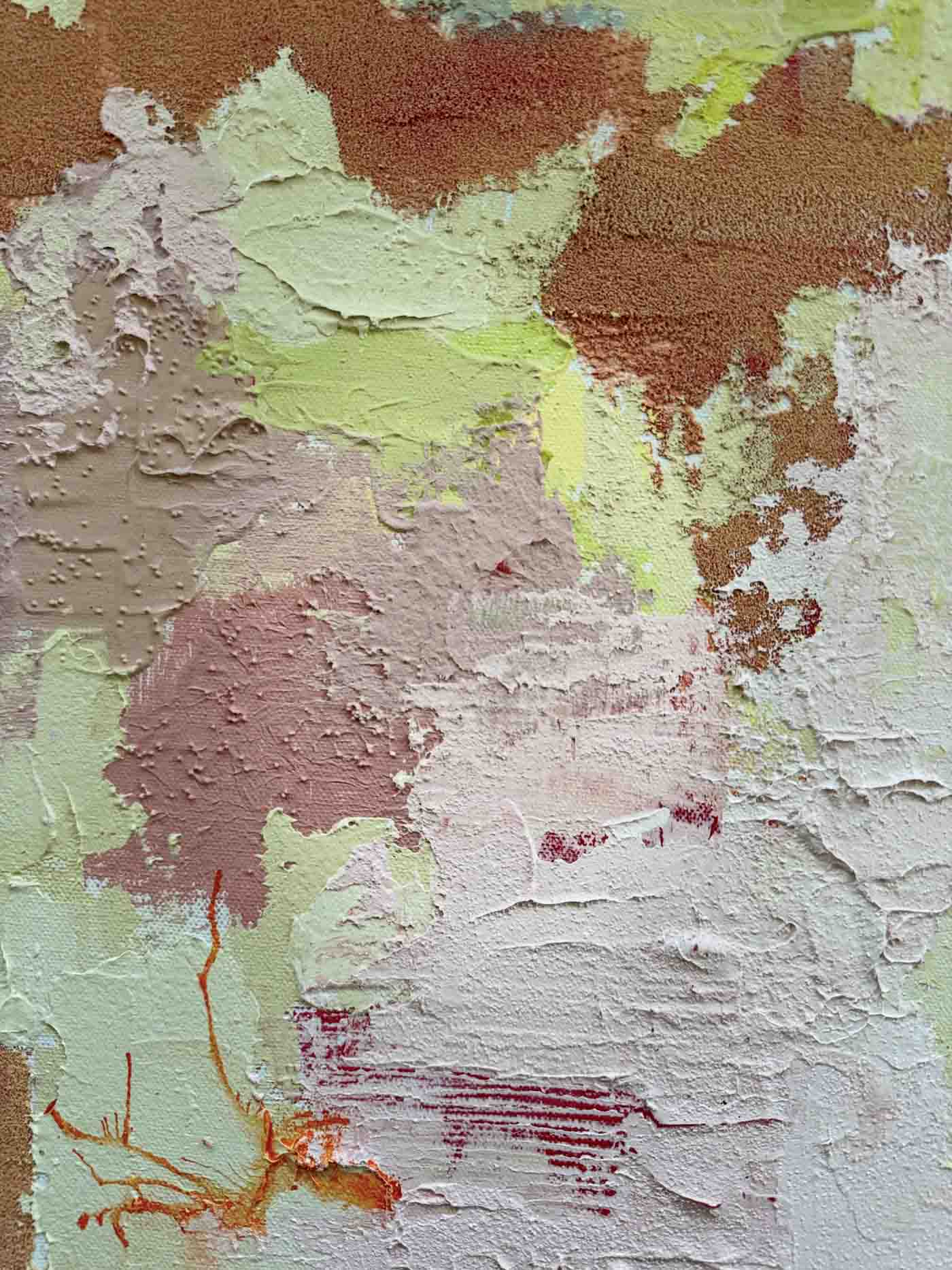 50 Sr2025 05 025 Sedona, 18 X 24, Acrylic, Fiber, And Oil On Canvas