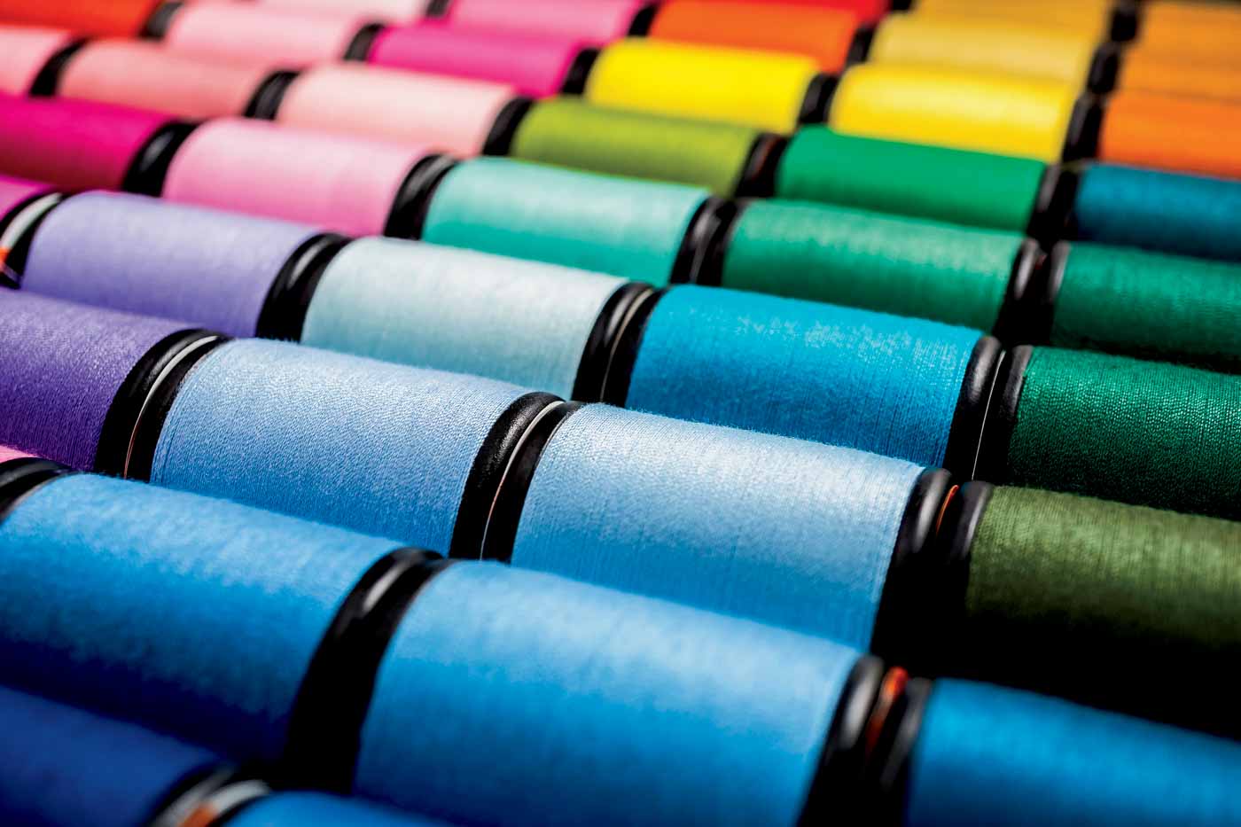Close Up Of Sewing Threads