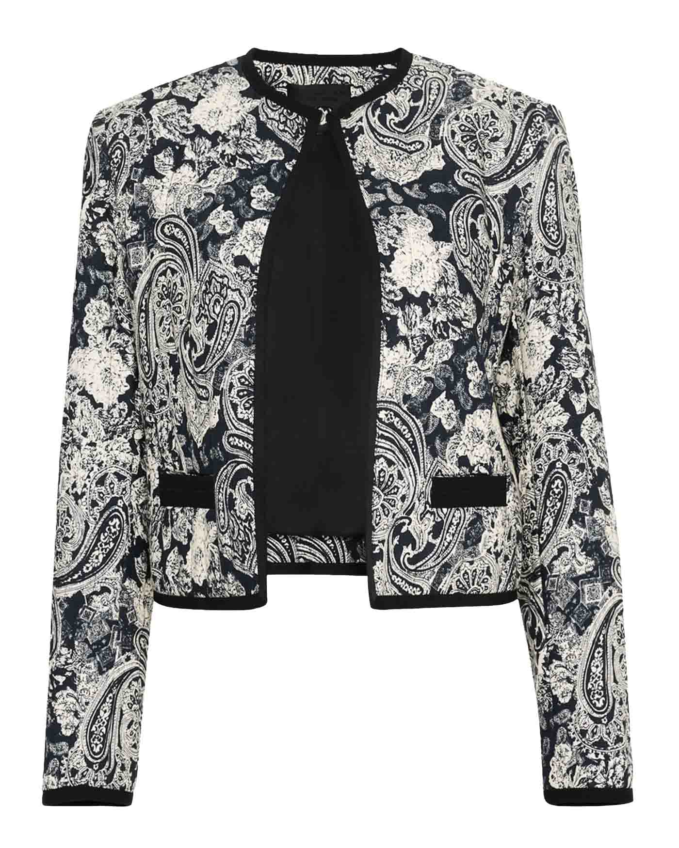 62 2 Nili Lotan Bono Paisley Open Front Jacket