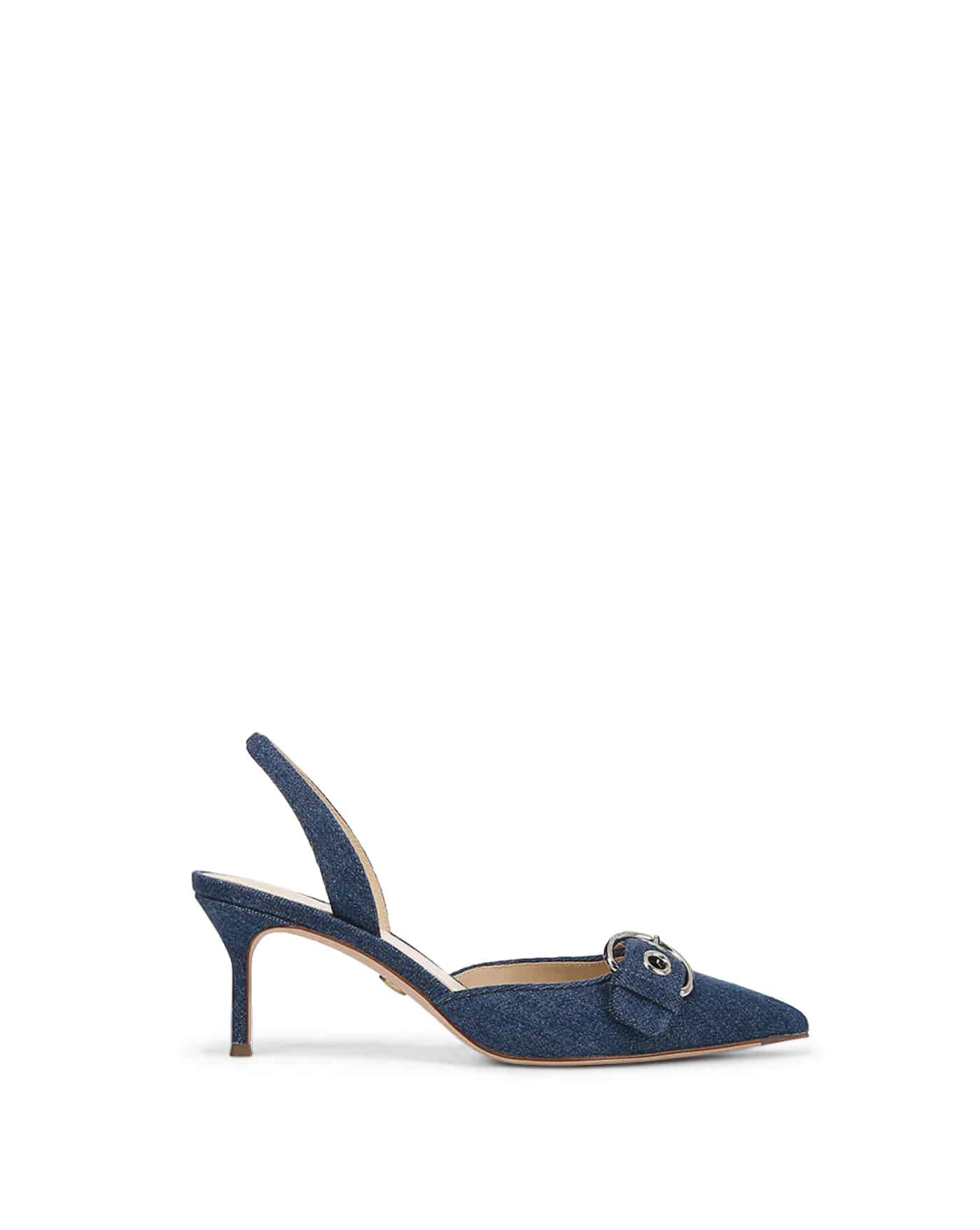 62 2 Veronica Beard Roxy Denim Slingback Pump In Blue