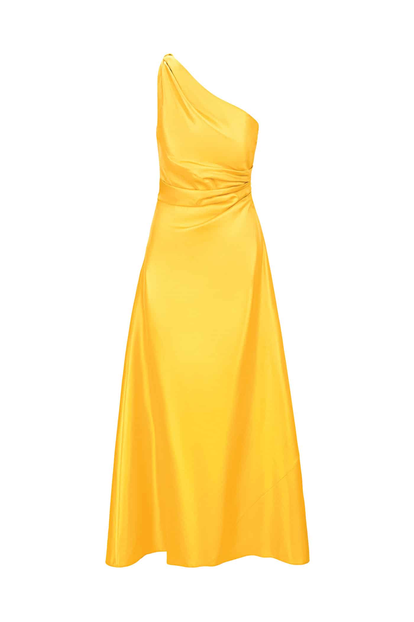 62 3 Staud Este Silk Dress In Sunset Gold