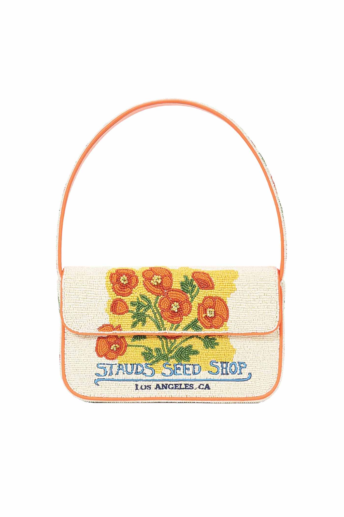 62 7 Staud Tommy Beaded Bag California Poppy