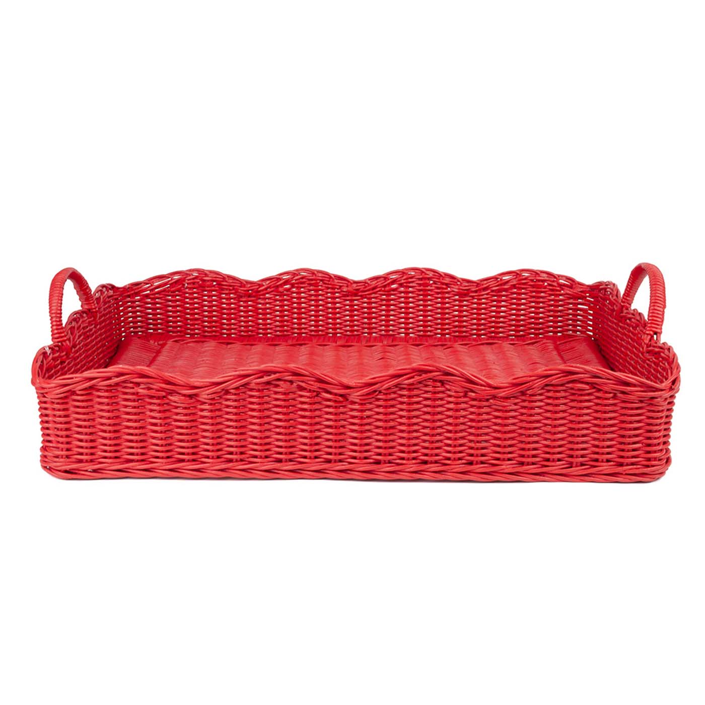 94 Casa Branca, Rattan Scalloped Tray, Casabranca.com
