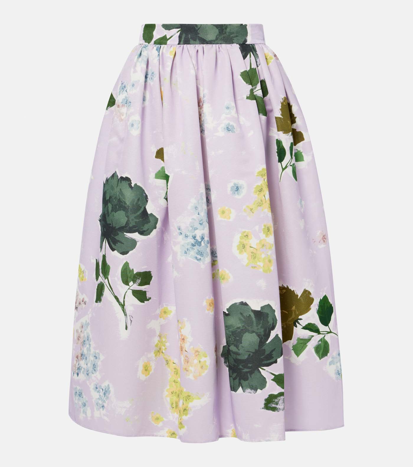 46 Erdem, Floral Cotton Blend Midi Skirt, Mytheresa.com