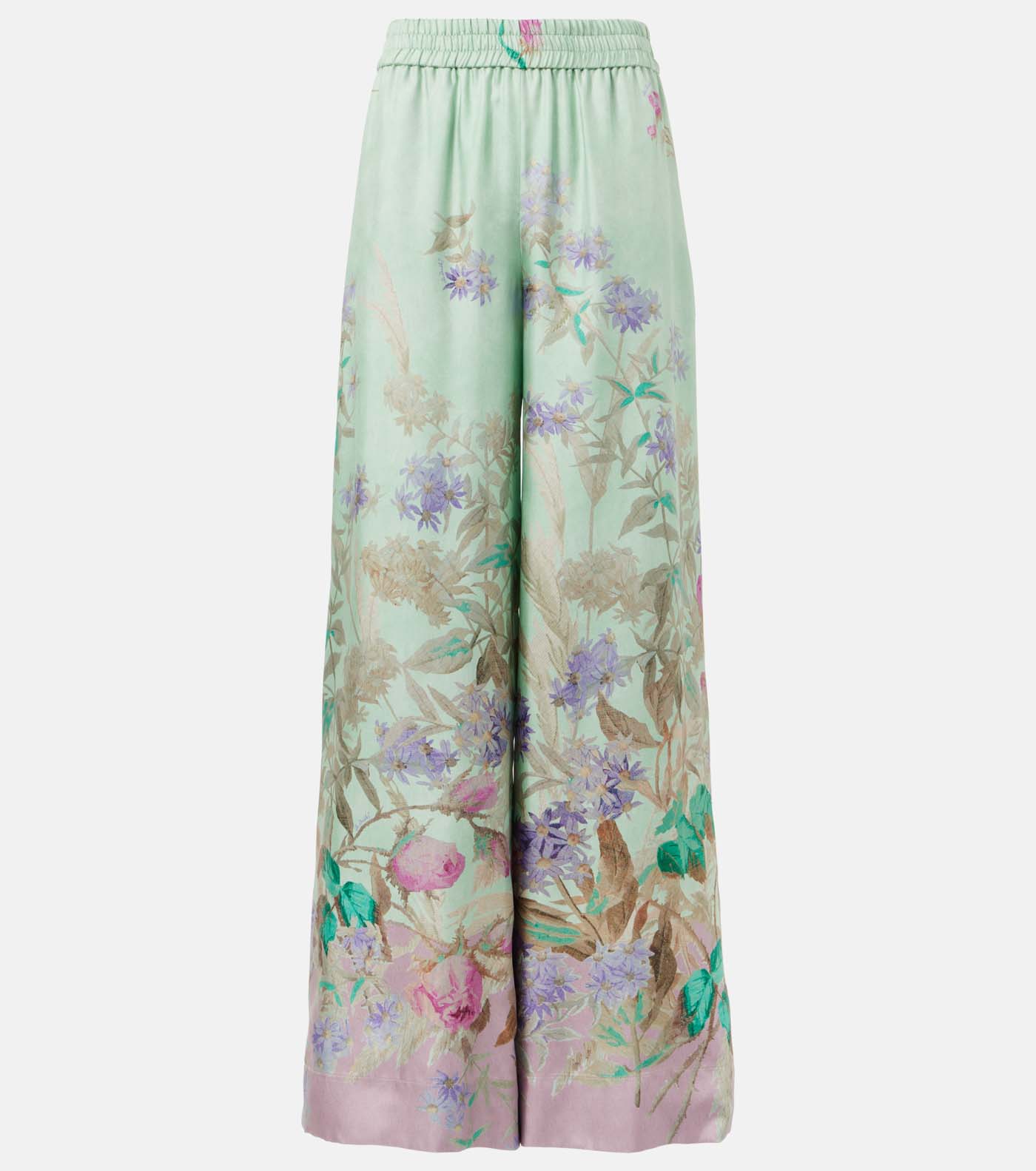 46 La Doublej, Floral Silk Palazzo Pants, Mytheresa.com