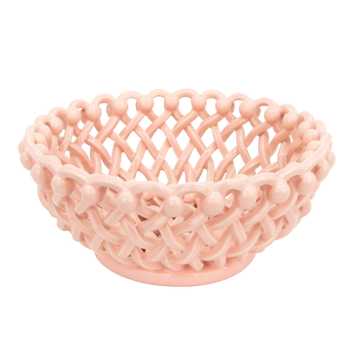 94 Casa Branca, Braided Ceramic Button Basket, Casabranca.com