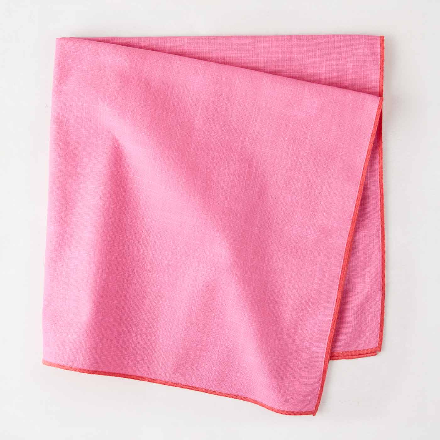 94 Hudson Grace, Napkin Embroidered Pink With Coral, Hudsongracesf.com
