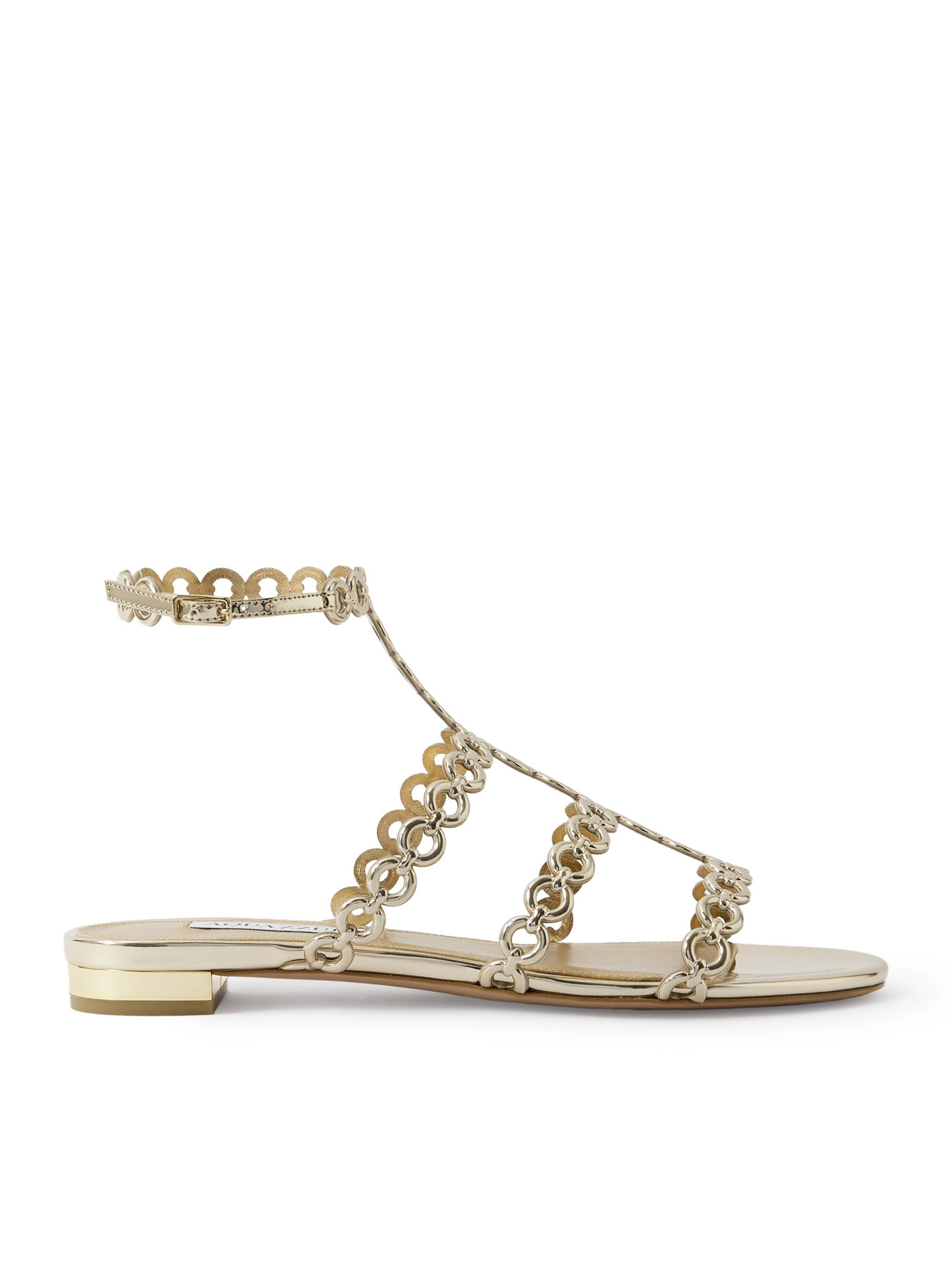 48 Aquazzura, Infinity Metallic Sandals, Net A Porter.com