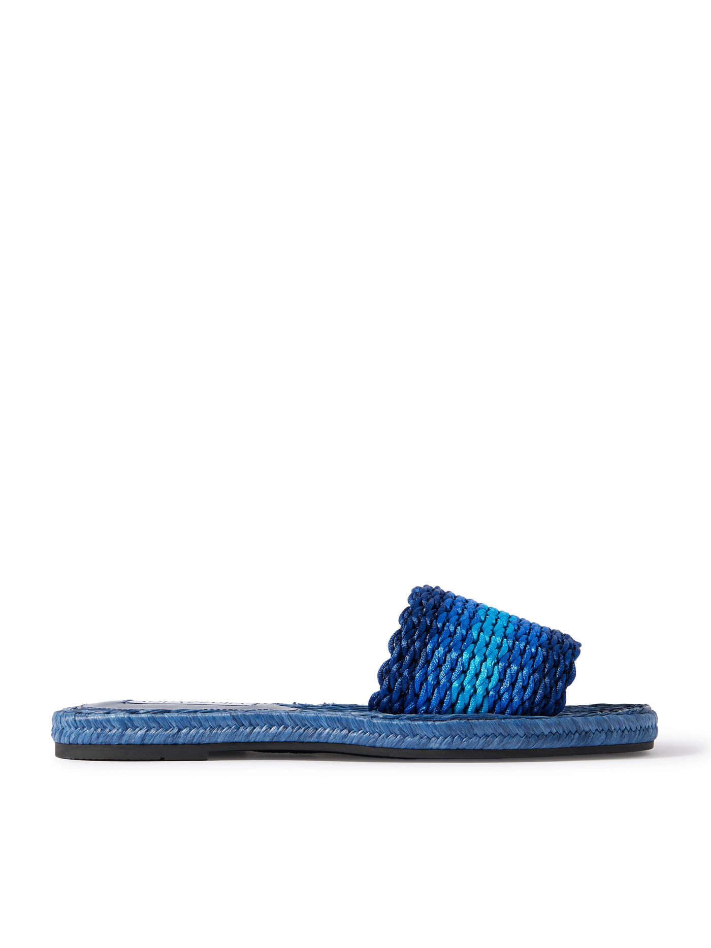 48 Aquazzura, Playa Striped Cord Slides, Net A Porter.com