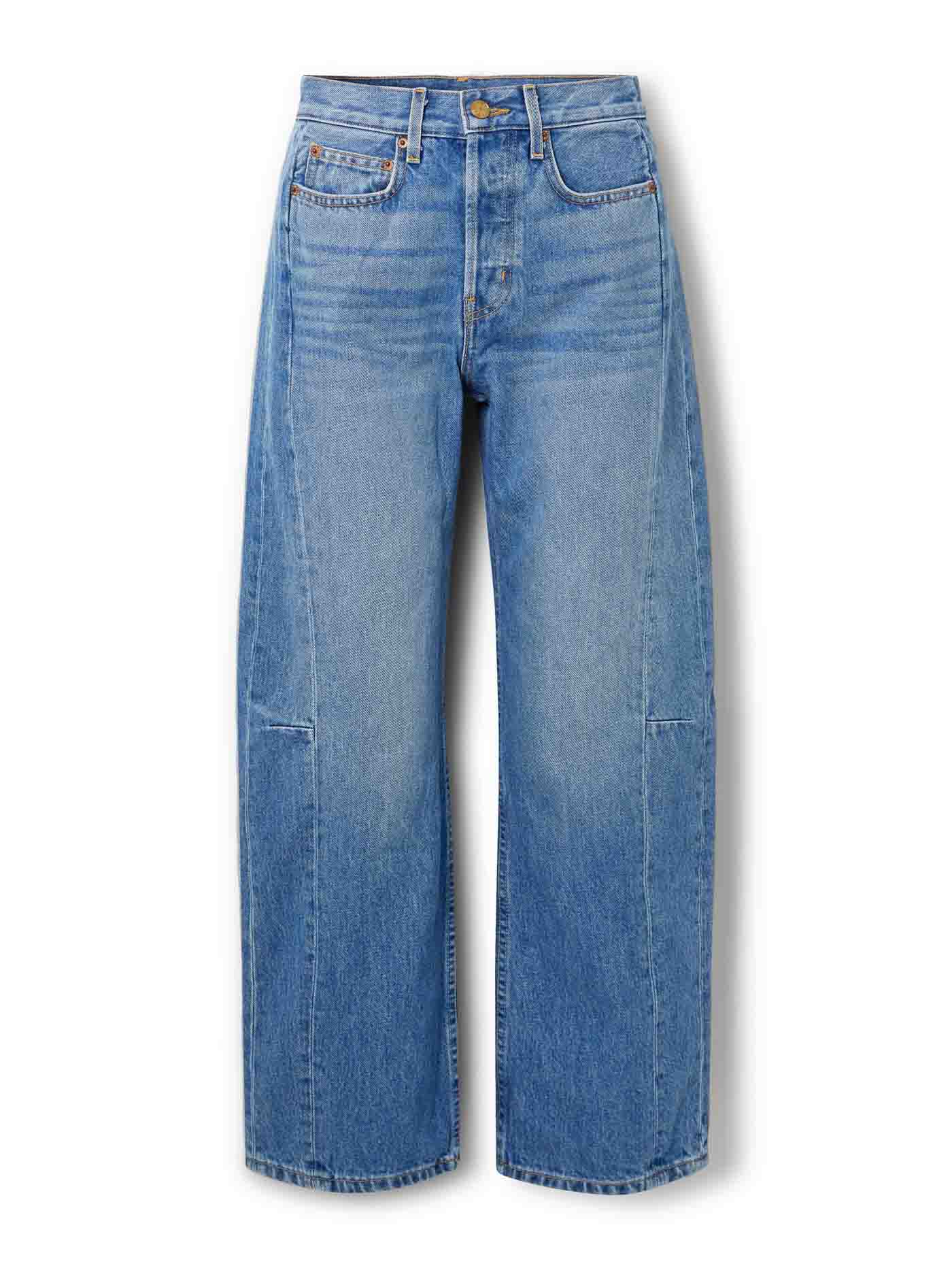 48 B Sides, Slim Lasso Mid Rise Barrel Leg Jeans, Net A Porter.com