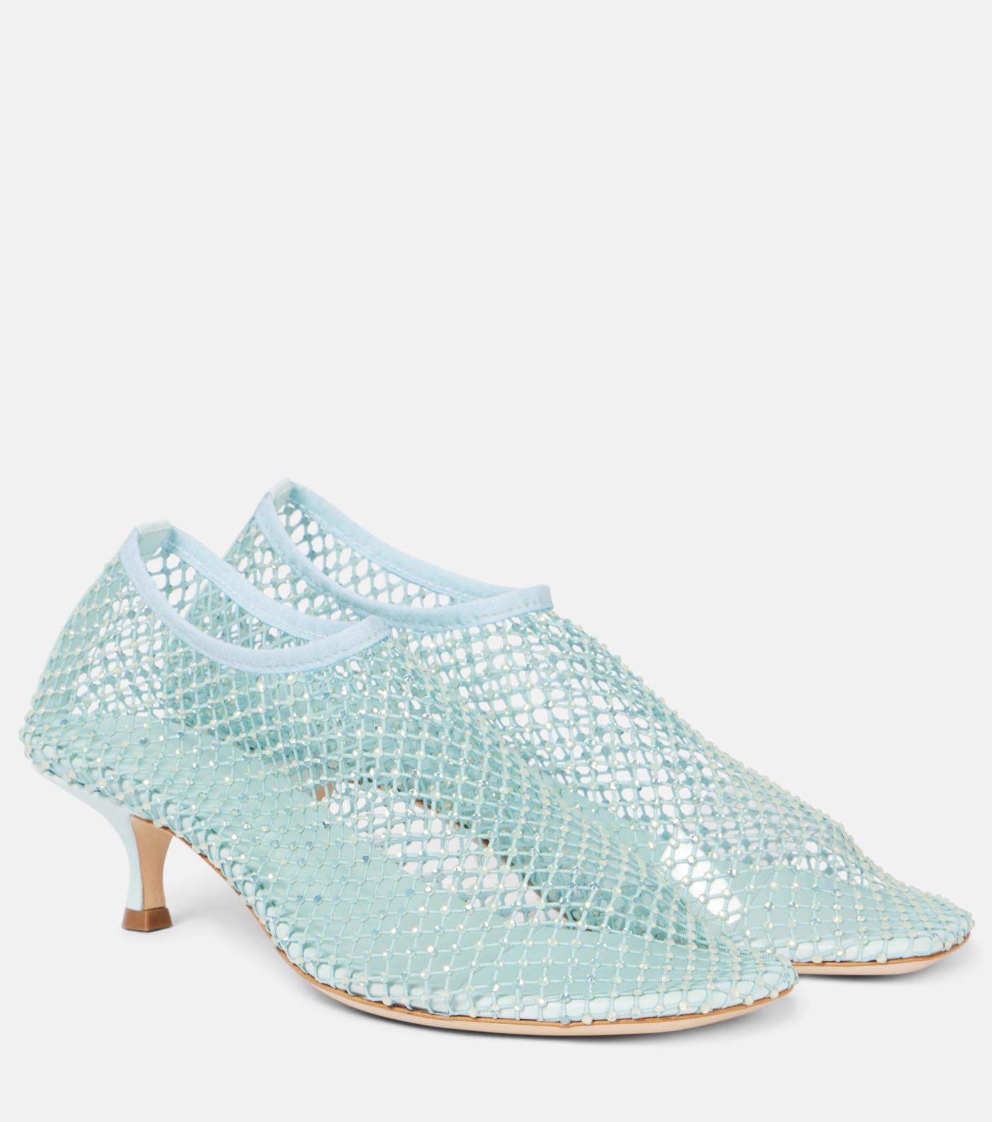 48 Christopher Esber, Minette Embellished Fishnet Pumps, Mytheresa.com