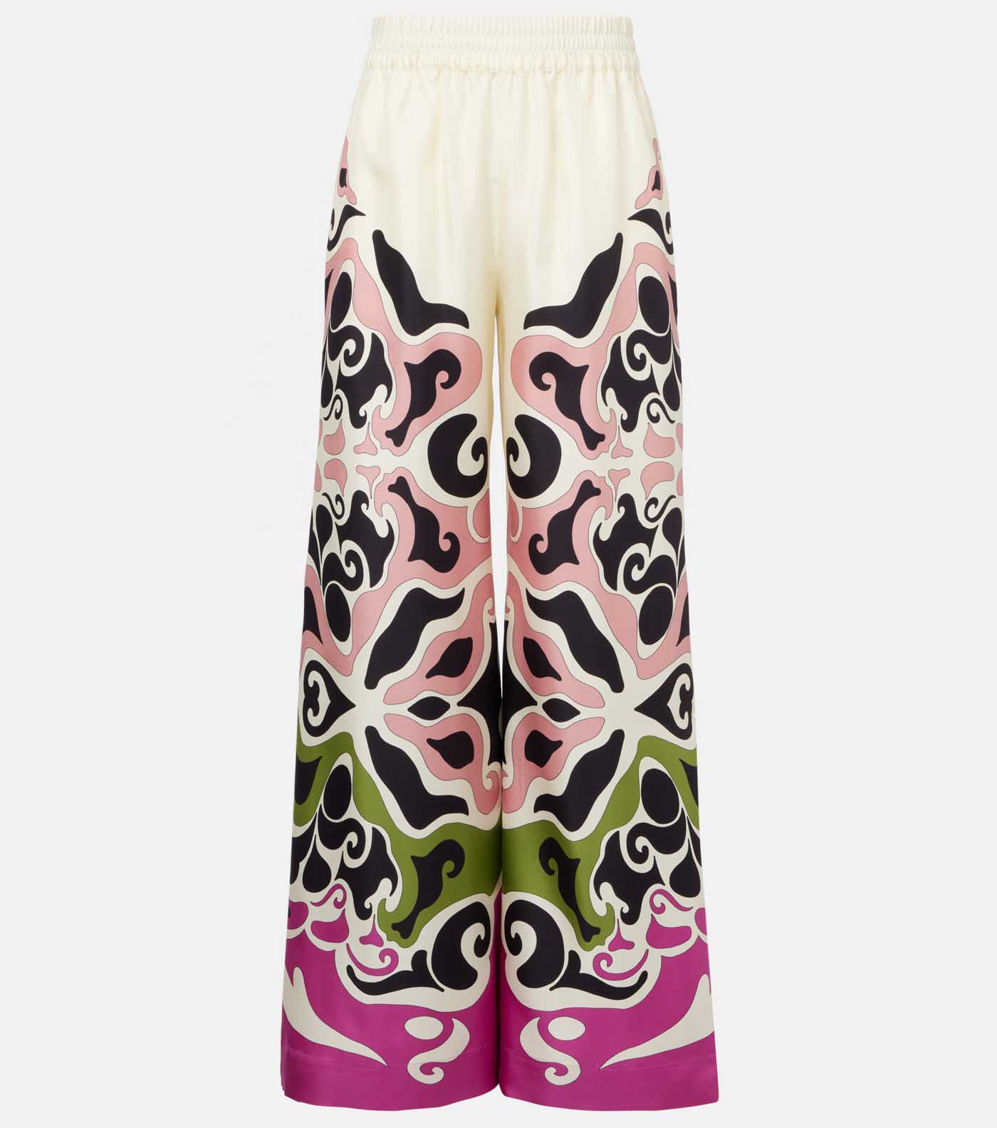 48 La Double J, Printed Silk Twill Palazzo Pants, Mytheresa.com