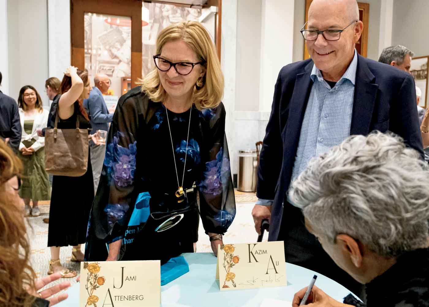 68 Laura And Terry Truax Get Their Books Signed By Authors Jami Attenberg And Kazim Ali