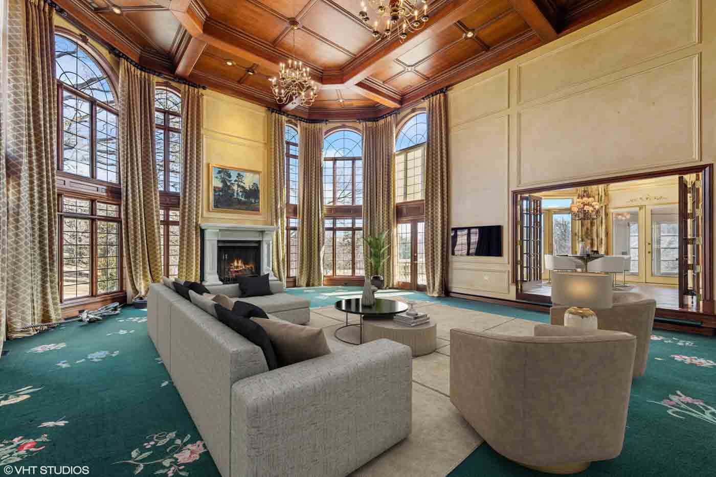87 08 560 Oak Knoll Rd Great Room Print
