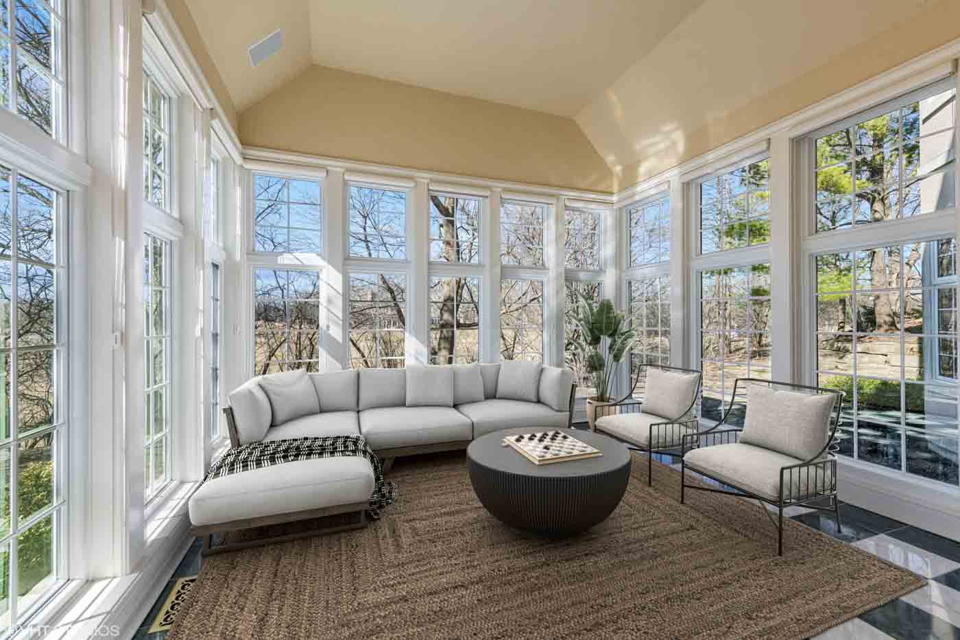 87 25 560 Oak Knoll Rd Sunroom Print