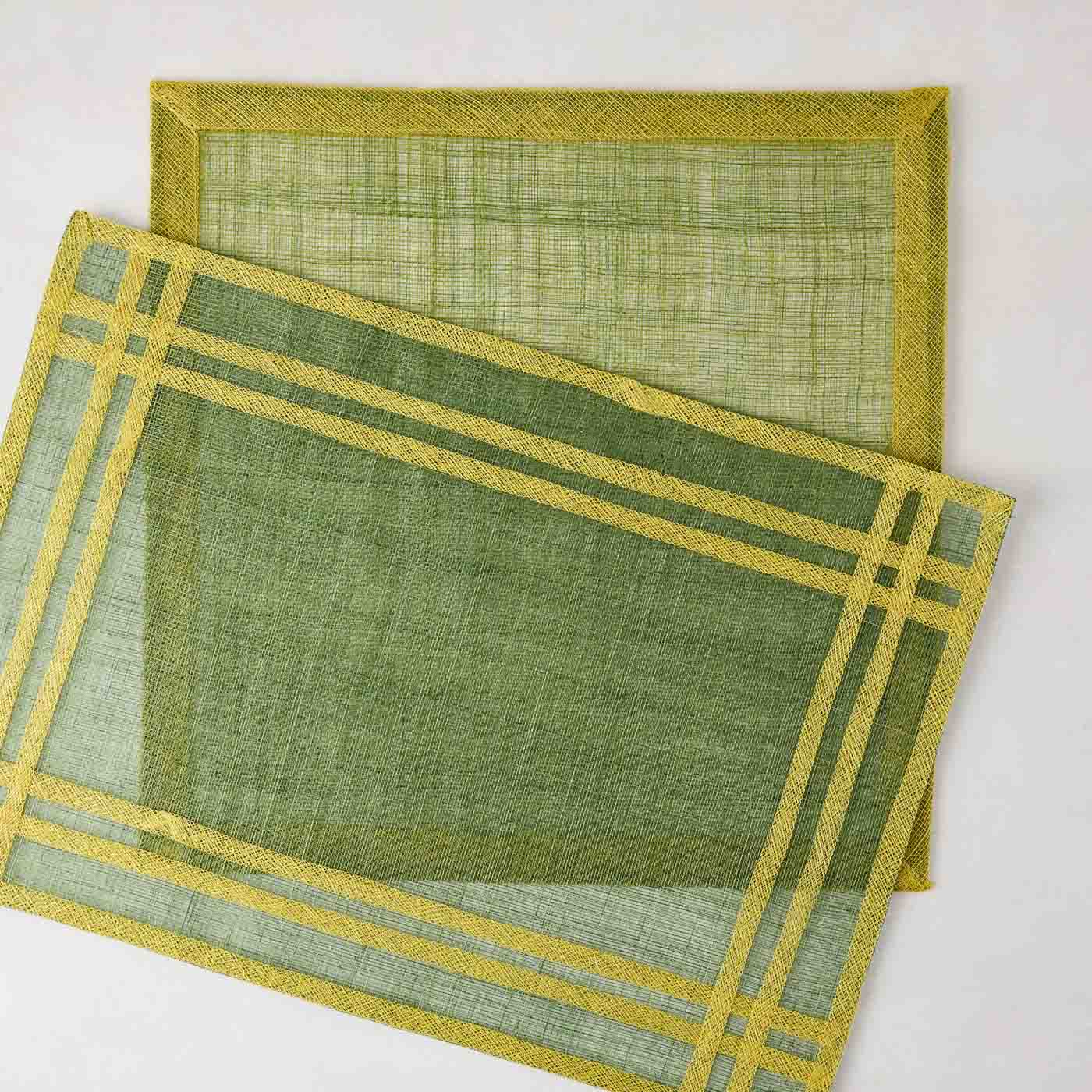 94 Hudson Grace, Green Placemat Collection, Hudsongracesf.com