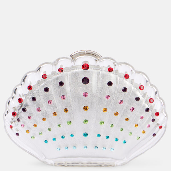 Acquazurra, Crystal Shell Embellished Clutch, Mytheresa.com