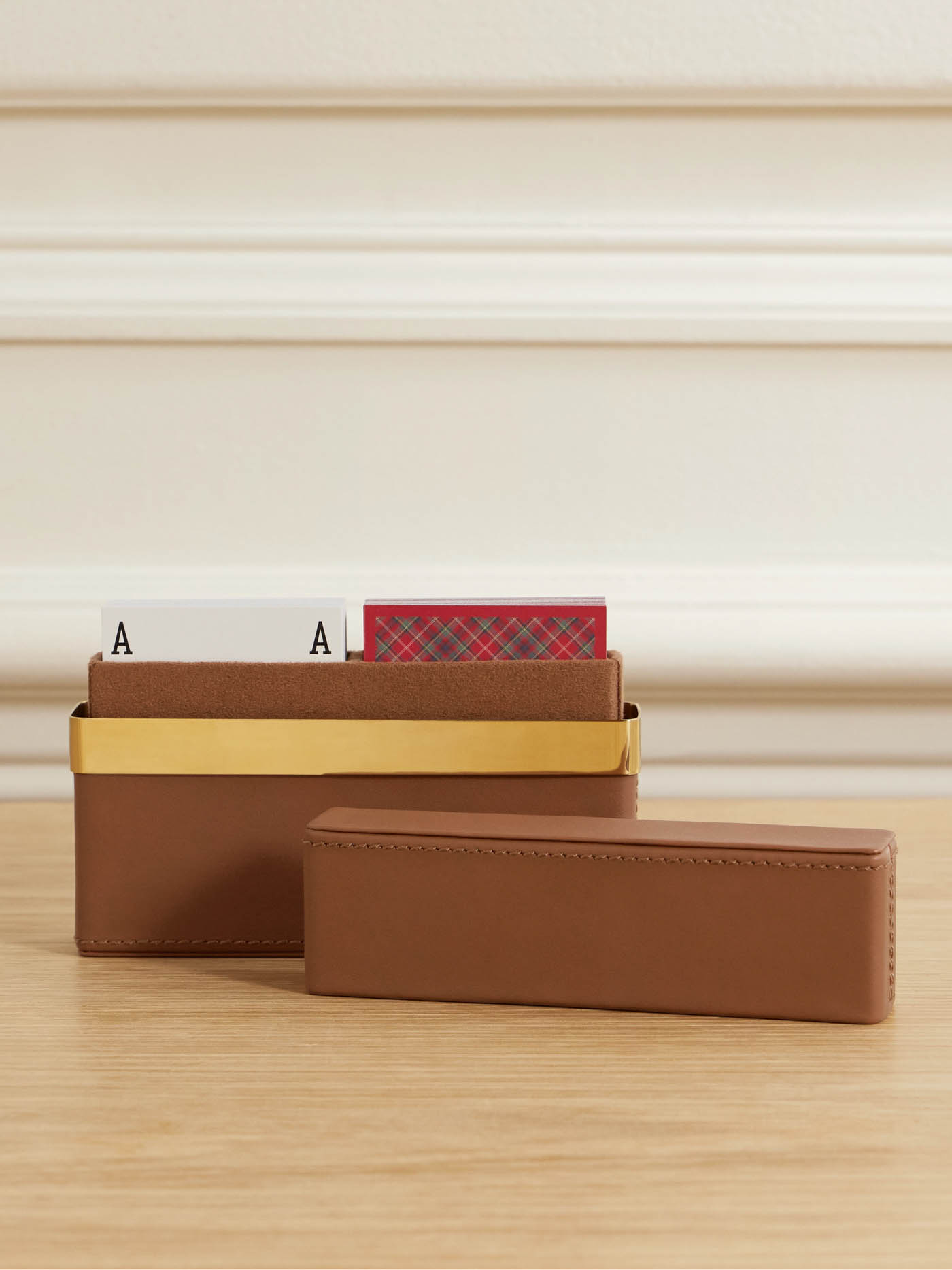 100 Ralph Lauren Home, Westover Leather And Gold Tone Playing Cards Set, Net A Porter.com
