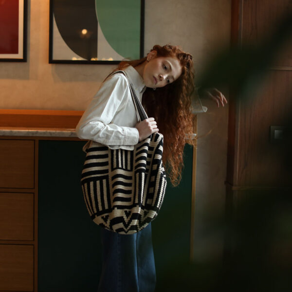 24 Shopper Blanco Y Negro 7