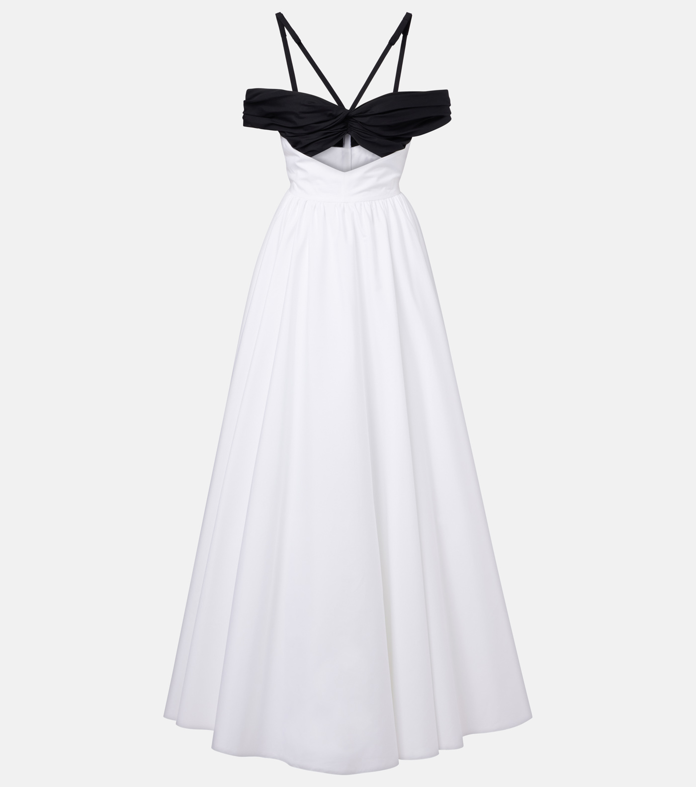 48 Giambattista Valli, Cutout Ruched Off Shoulder Cotton Gown, Mytheresa.com