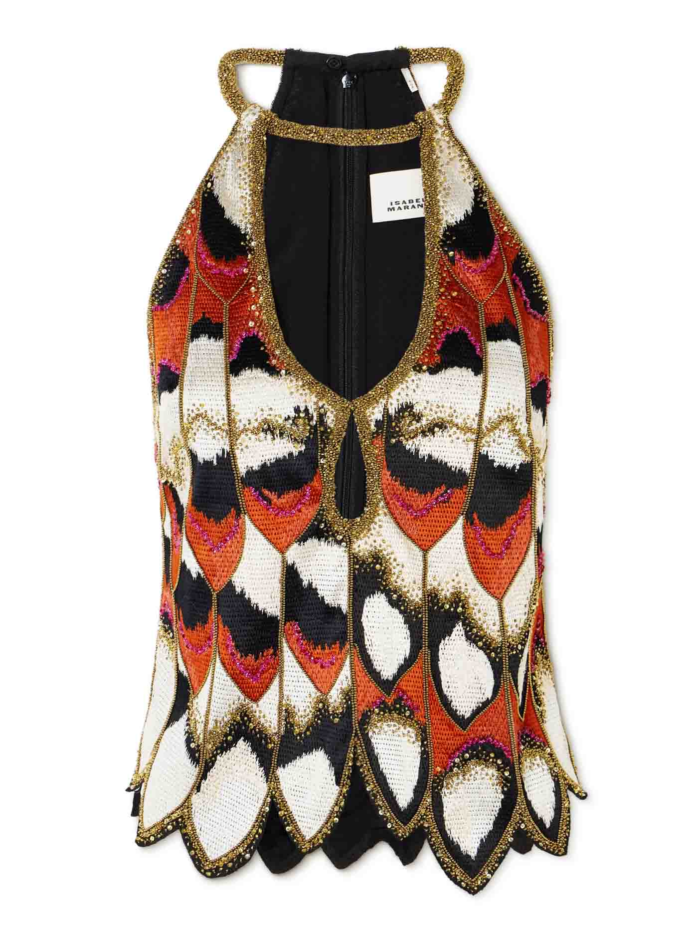 48 Isabel Marant, Audrana Cutout Embellished Knitted Silk Top, Net A Porter.com