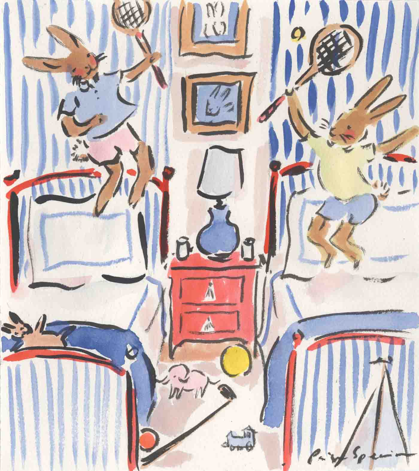 54 Bunny Boys Print 8 X 9 Inches