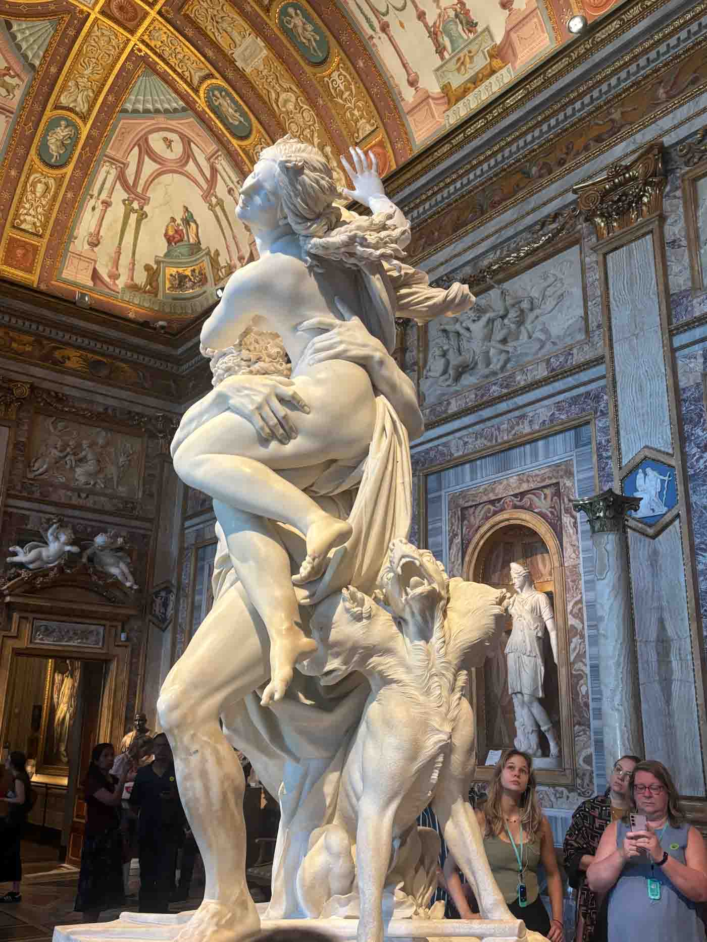 64 Bernini Sculpture Of Persephone And Hades In Villa Borghese