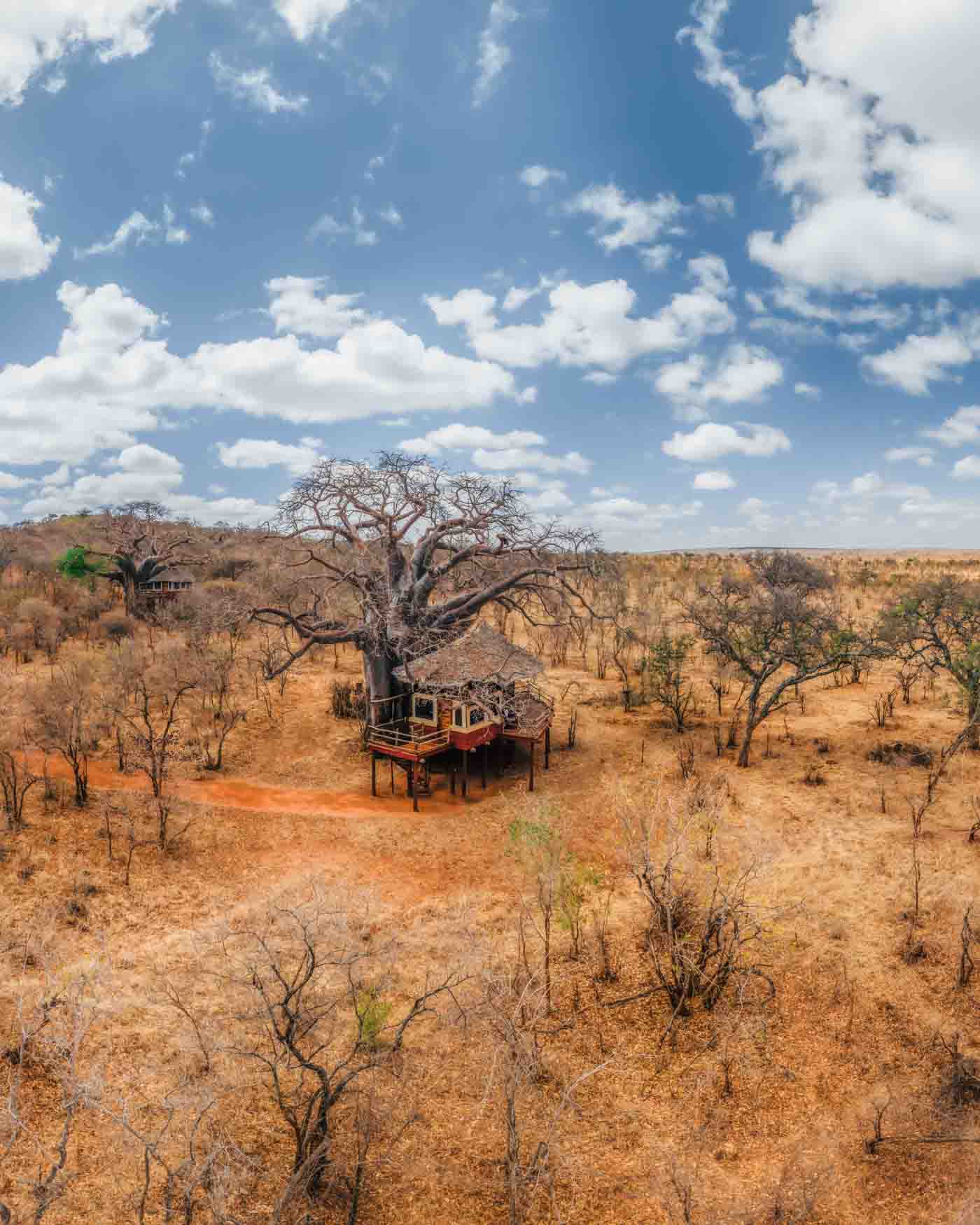 62 Aerial View Of Tarangire Treetop Room