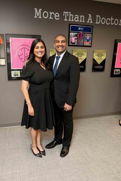Dr. Sunny Sharma And His Wife, Anjni At The Opening Of His Clinic