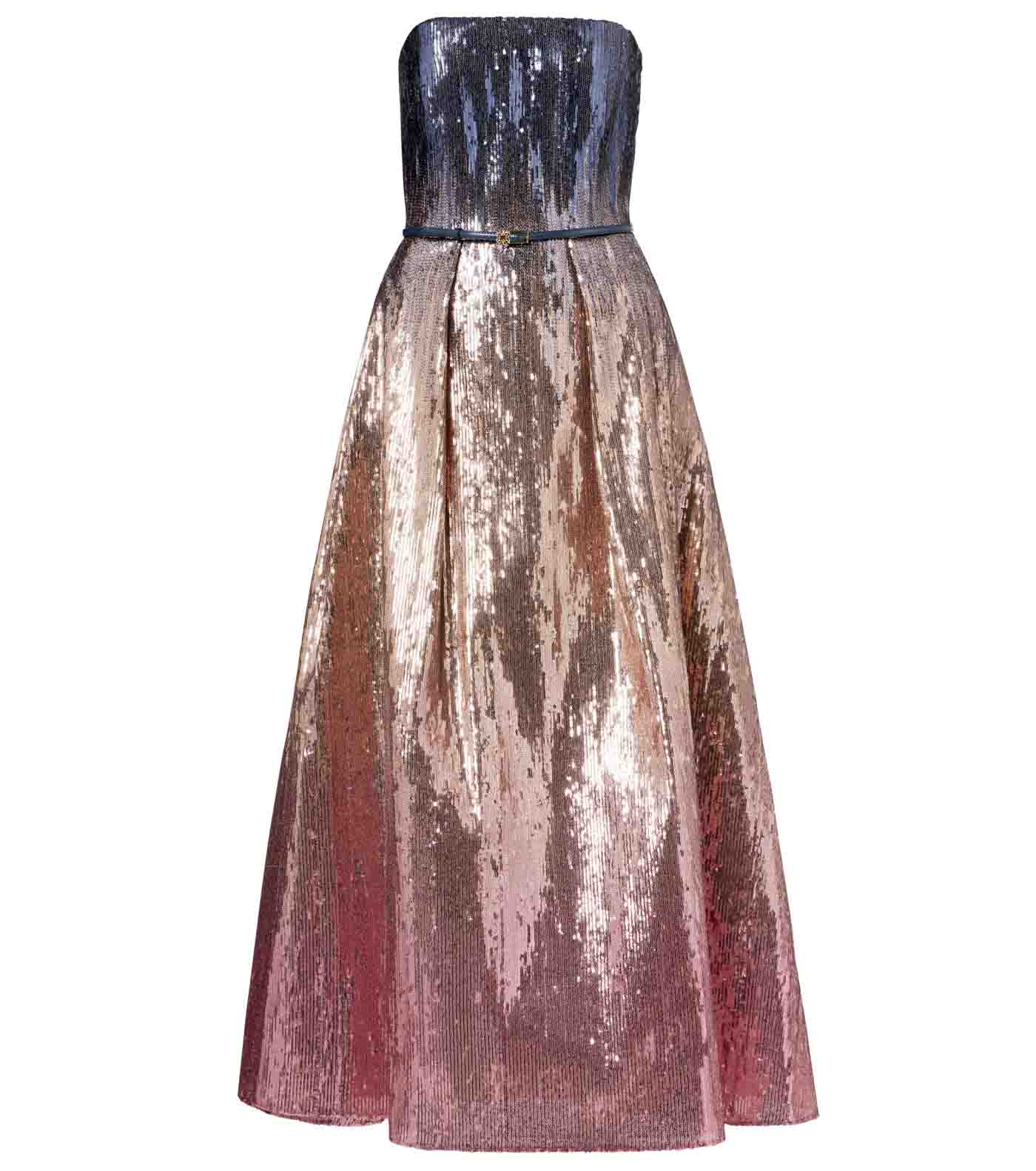38 Elie Saab Ombré Sequined Strapless Gown, Mytheresa.com