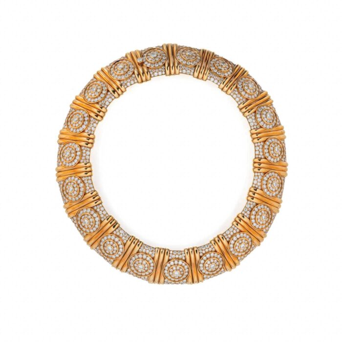 58 Bulgari, Yellow Gold And Diamond Necklace | Sold For $140,200