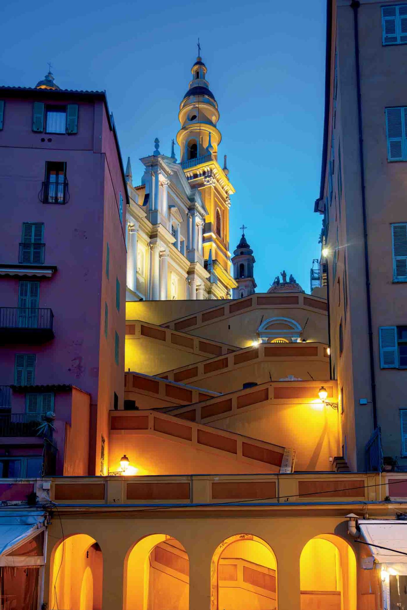 Basilica Of The Archangel Michael In Menton, France