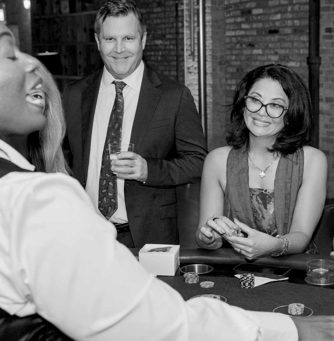35 Mike Klein And Jackie Hoskins At The Casino Table
