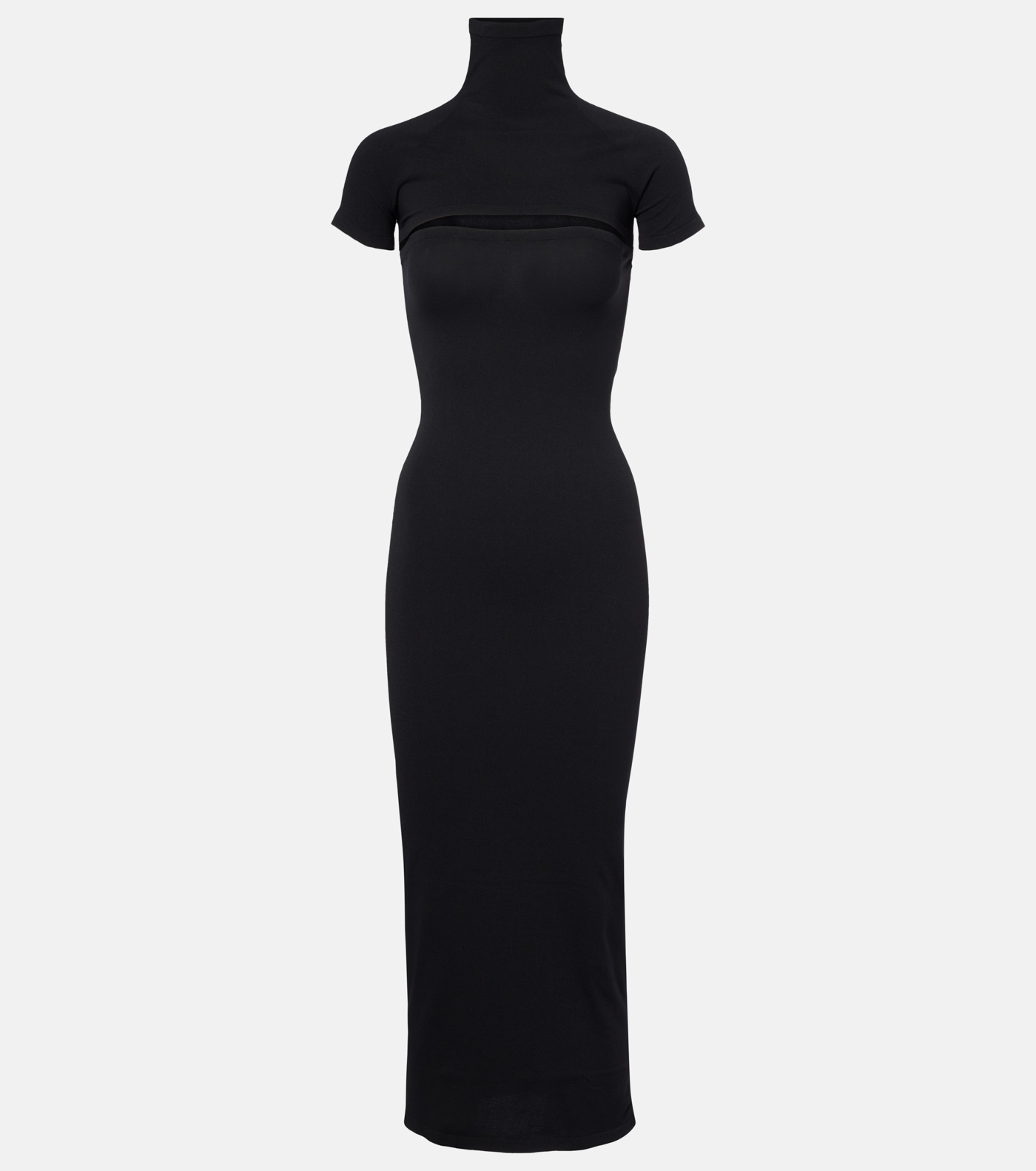44 Alaïa, Second Skin Jersey Midi Dress, Mytheresa.com