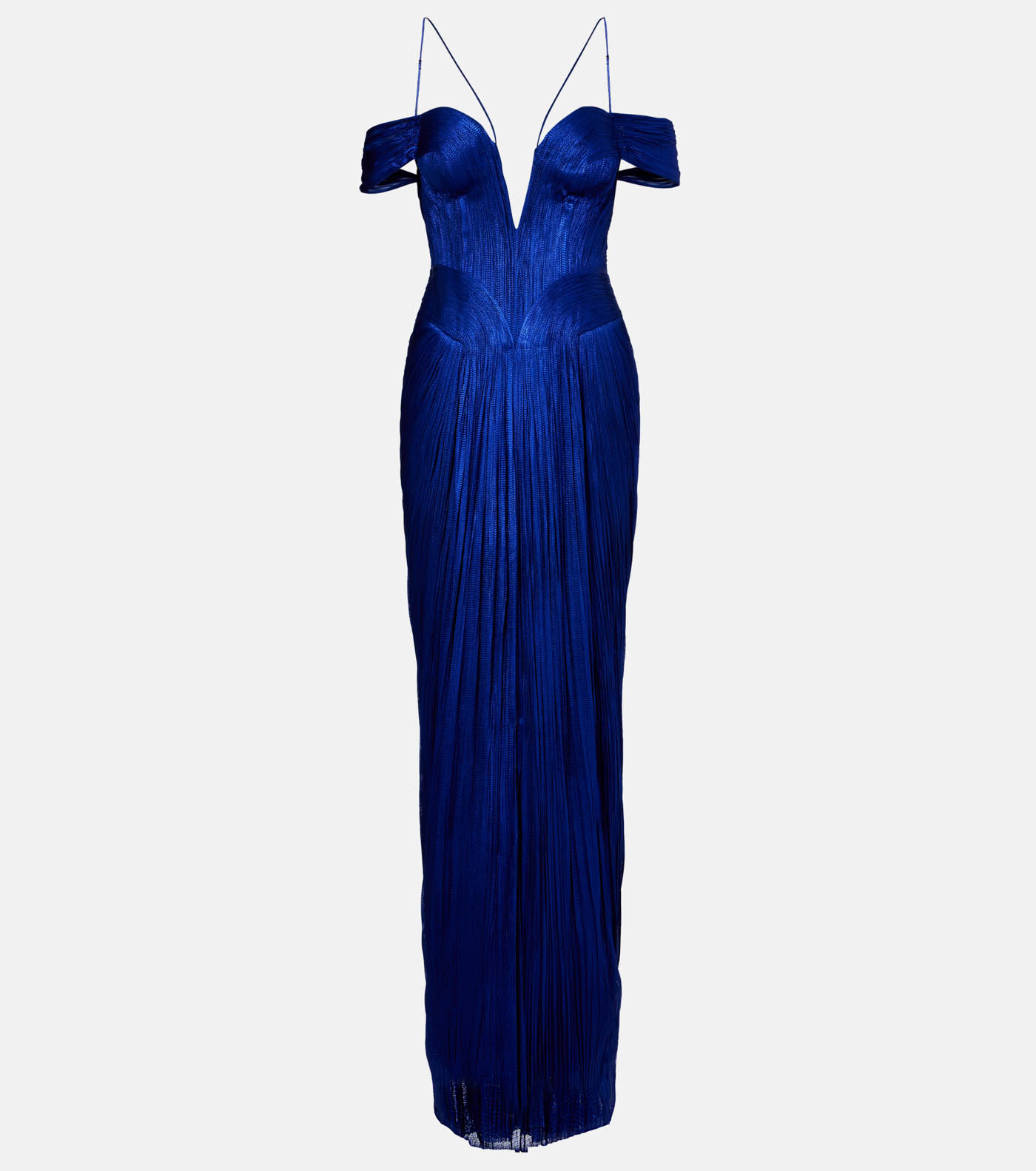 44 Maria Lucia Hohan, Camilla Metallic Silk Tulle Bustier Gown, Mytheresa.com