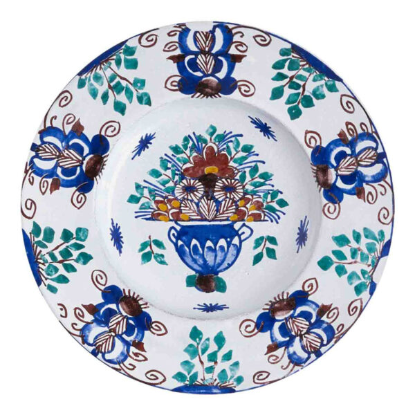 84 Main Astier De Villatte Dutch Peacock Plate, Jaysonhome.com