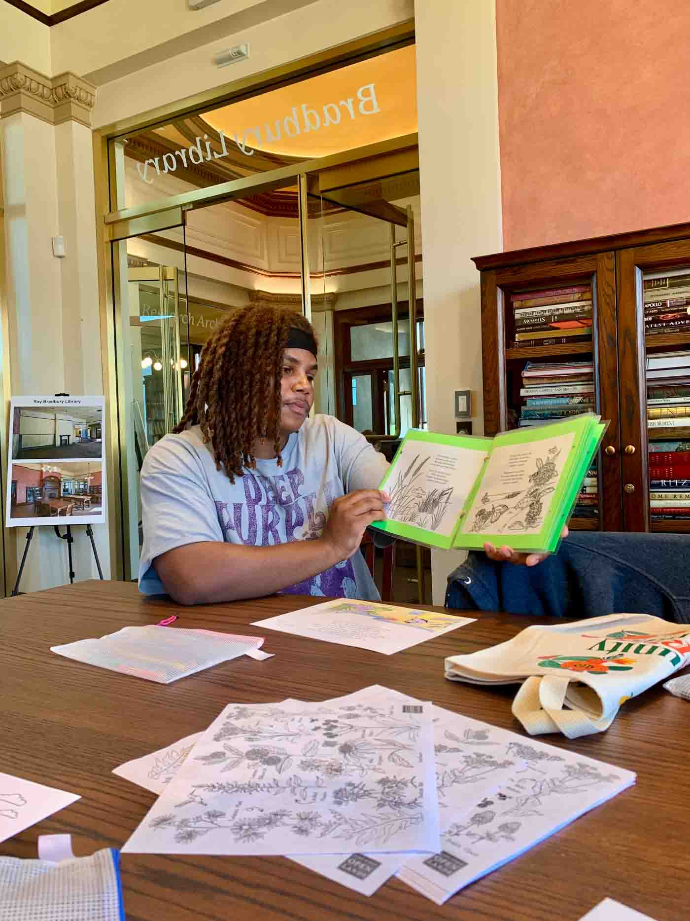 38 (please Use) Jaxson Bailey Reading At Carnegie Library In Waukegan