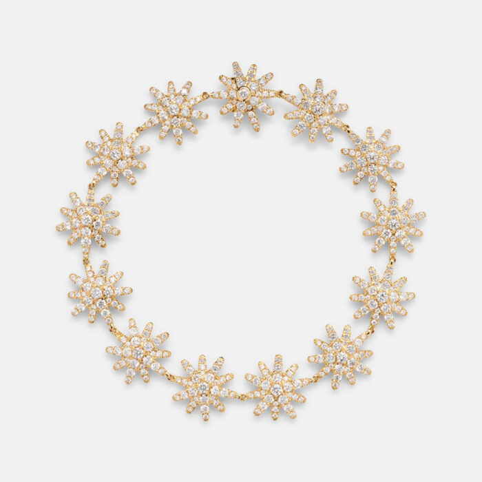 36 Main David Yurman, Starburst 18kt Gold Tennis Bracelet With Diamonds, Mytheresa.com