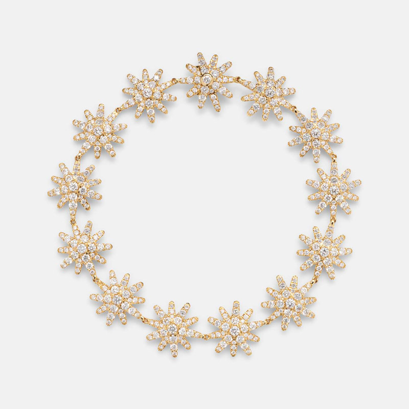 36 Main David Yurman, Starburst 18kt Gold Tennis Bracelet With Diamonds, Mytheresa.com