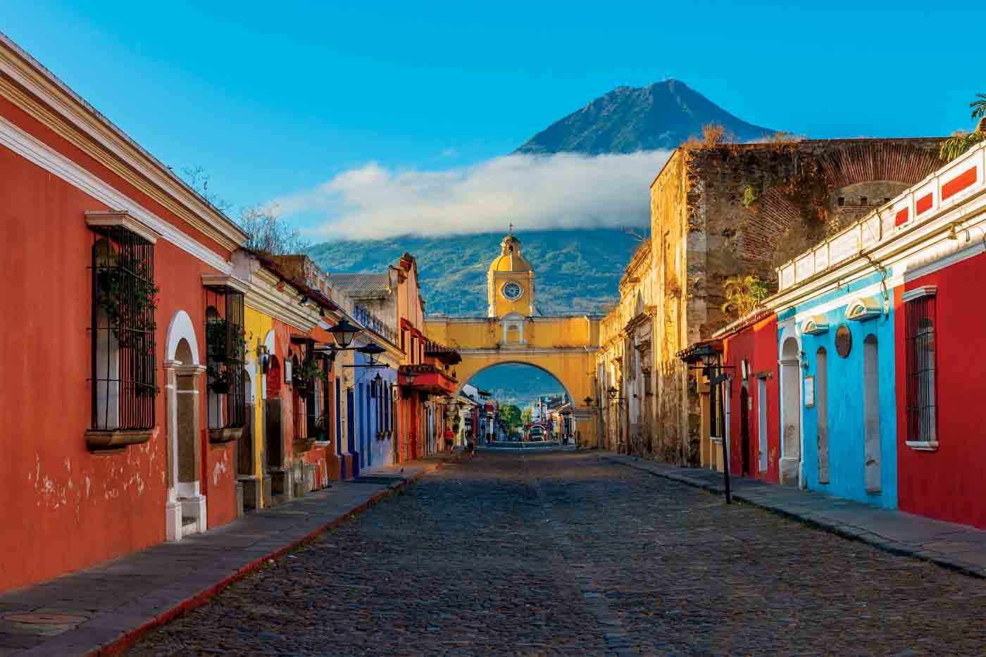 Cityscape Of Antigua City, Guatemala
