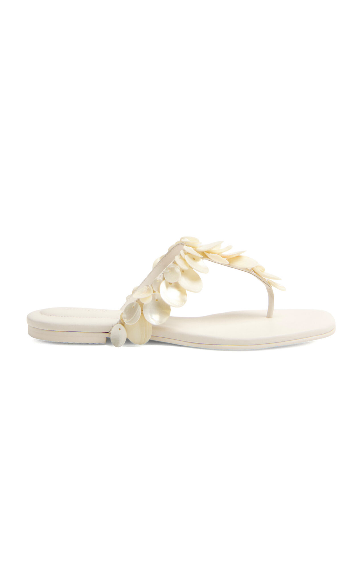 32 Jonathan Simkhai Shell Beaded Thong Sandal, Modaoperandi.com