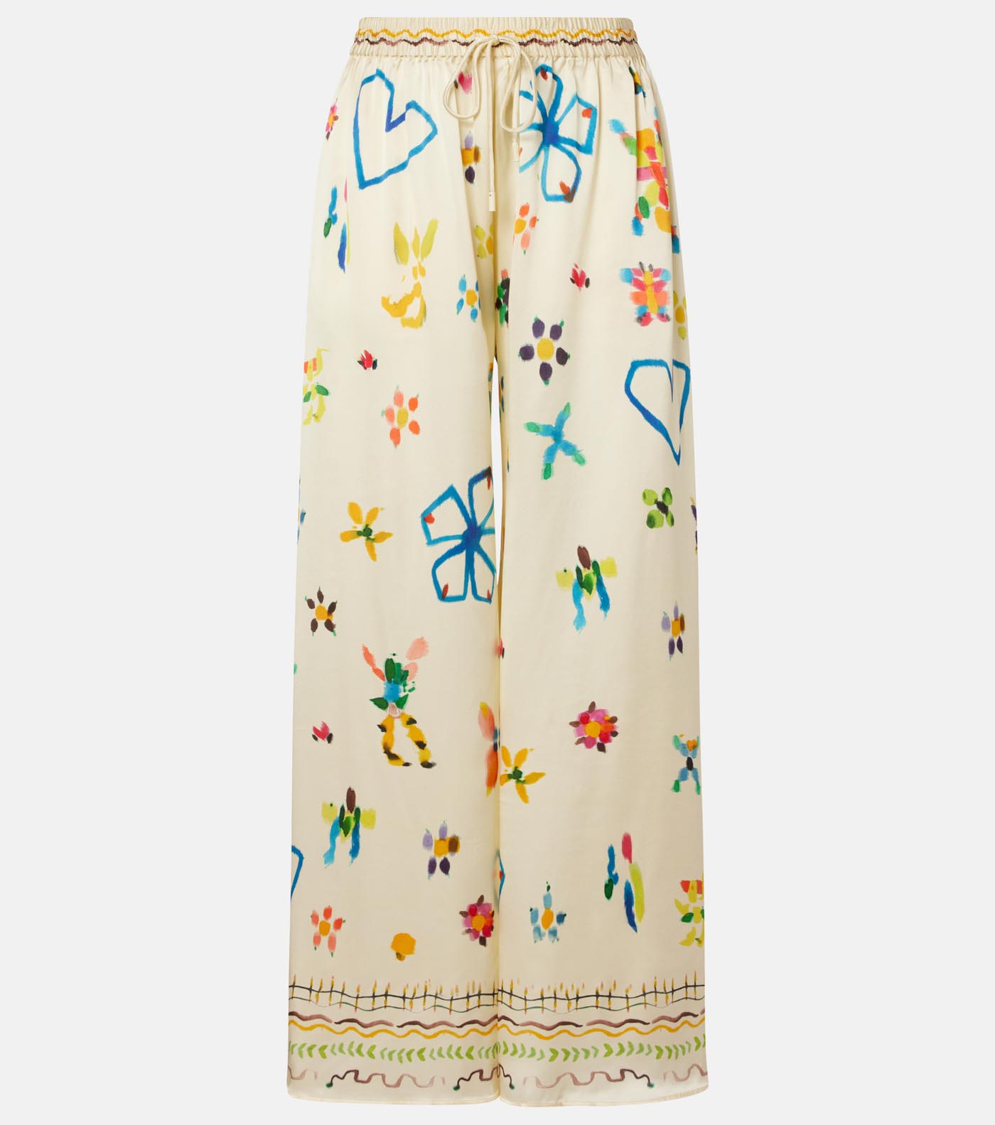 36 Alemais, Sidi Floral Silk Palazzo Pants, Mytheresa.com