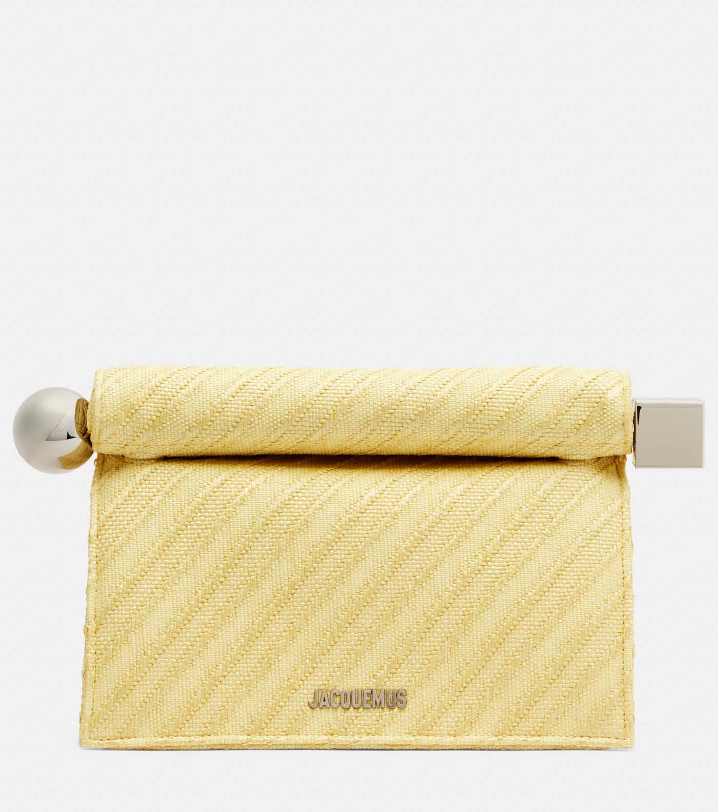 36 Jacquemus, Rond Carre Raffia Effect Clutch, Mytheresa.com