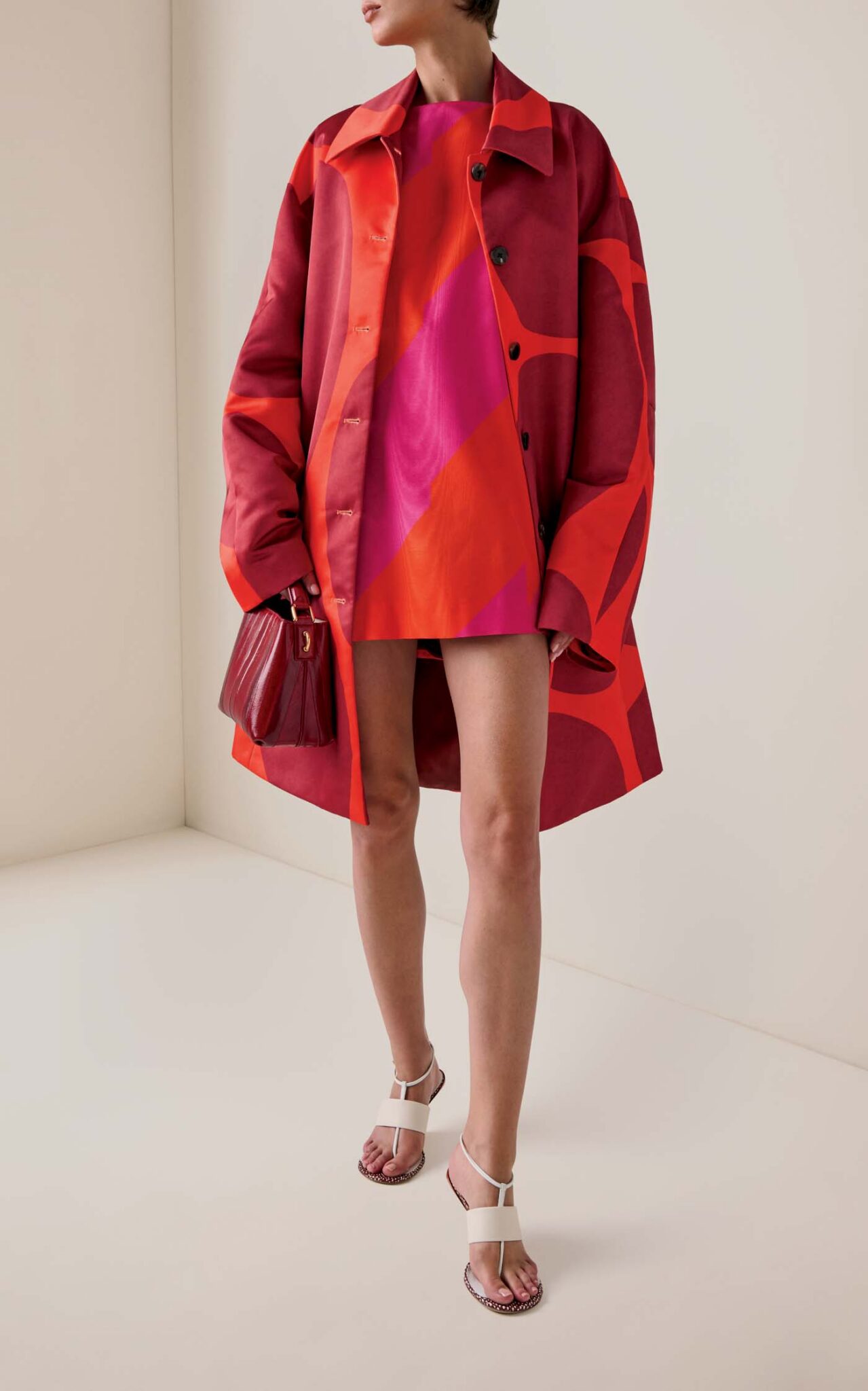 32 Dries Van Noten Dabel Striped Ottoman Moiré Mini Dress And Rondero Duchesse Satin Coat, Modaoperandi.com