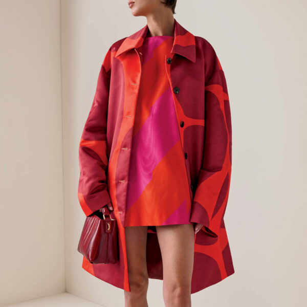 32 Main Dries Van Noten Dabel Striped Ottoman Moiré Mini Dress And Rondero Duchesse Satin Coat, Modaoperandi.com