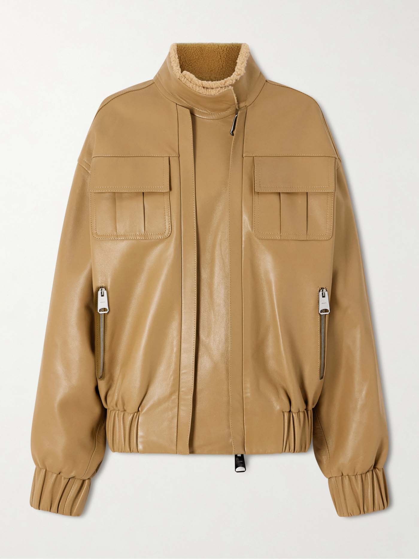 34 Khaite, Malone Shearling Bomber Jacket, Net A Porter.com